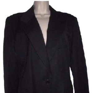 Escada Vintage Lightweight Black Wool Blazer